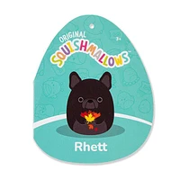 Squishmallows Super Soft Plush Toys 7.5" Rhett The French Bulldog (Leaves)