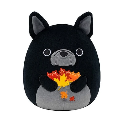 Squishmallows Super Soft Plush Toys 7.5" Rhett The French Bulldog (Leaves)