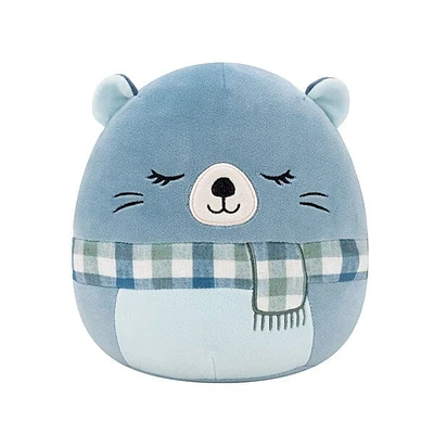 Squishmallows Super Soft Plush Toys 7.5" River The Blue Beaver (Scarf)