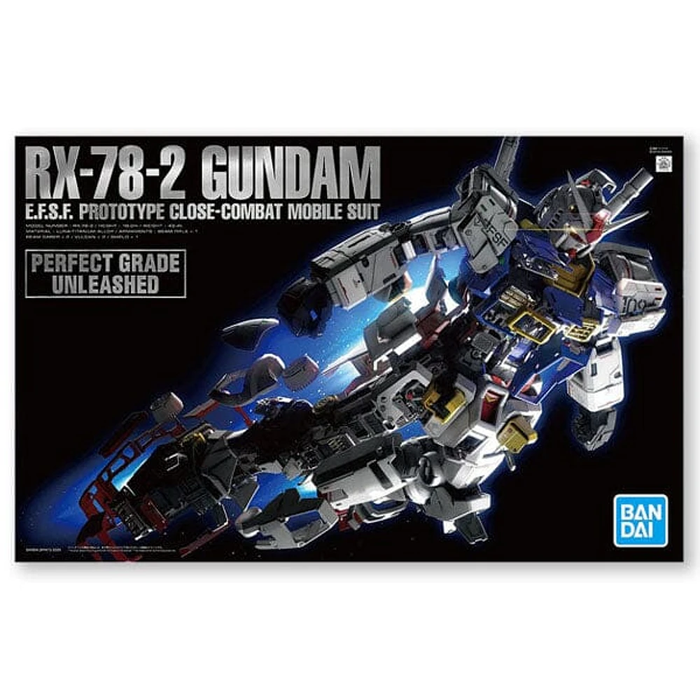 BANDAI Hobby PG Unleashed RX-78-2 Mobile Suit Gundam 1/60 Scale 12" Model Kit