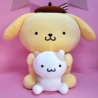Sanrio Pompompurin With Teddy Bear Friend Large 20" Plush Toy