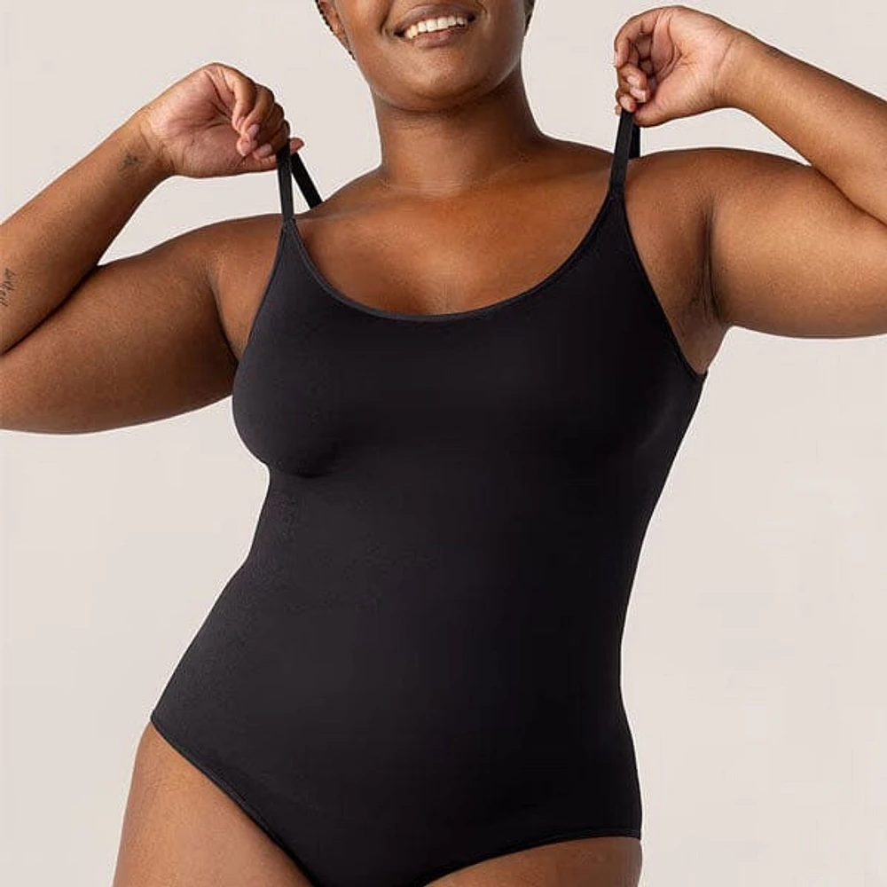 Shapermint Essentials® All Day Every Scoop Neck Bodysuit - Black (Multiple Sizes)