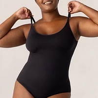 Shapermint Essentials® All Day Every Scoop Neck Bodysuit - Black (Multiple Sizes)
