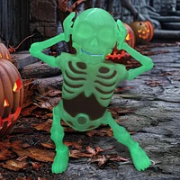 SkellyVibes Glow-In-The-Dark Dancing Skeleton - Lights Up & Laughs!