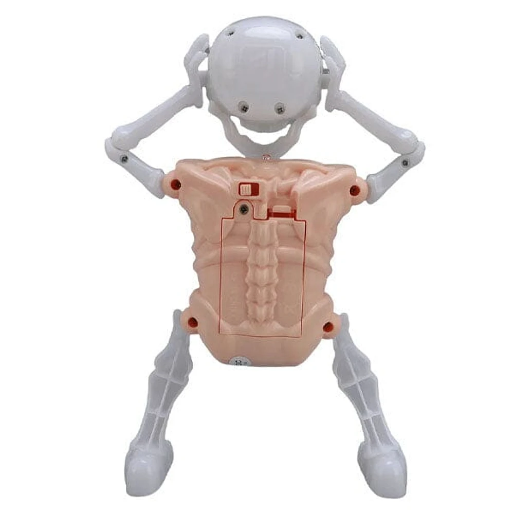 SkellyVibes Glow-In-The-Dark Dancing Skeleton - Lights Up & Laughs!