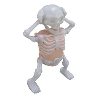 SkellyVibes Glow-In-The-Dark Dancing Skeleton - Lights Up & Laughs!