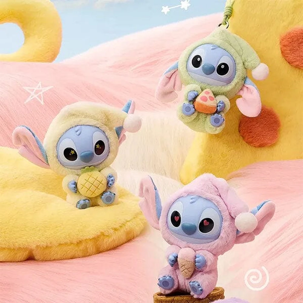 MINISO x Disney: Stitch "Eat Something Before Sleep" Series Plush Keychain Blind Box (1pc)