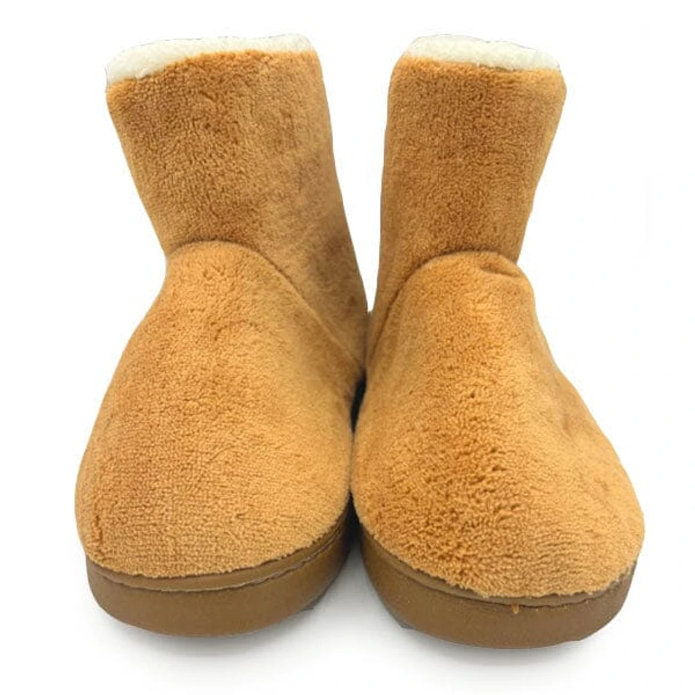 Shhhandals Fluffy Slipper Khaki Ankle Boots (Multiple Sizes)