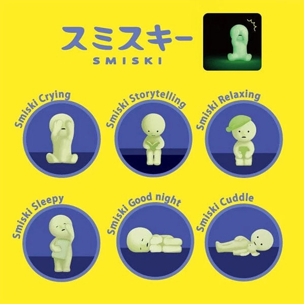Smiski Bed Series Collectible Glow in the Dark Figurine Blind Box (1pc)