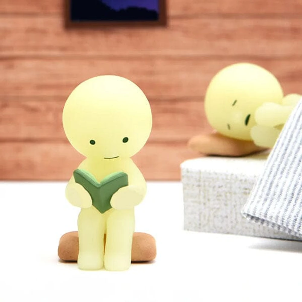 Smiski Bed Series Collectible Glow in the Dark Figurine Blind Box (1pc)