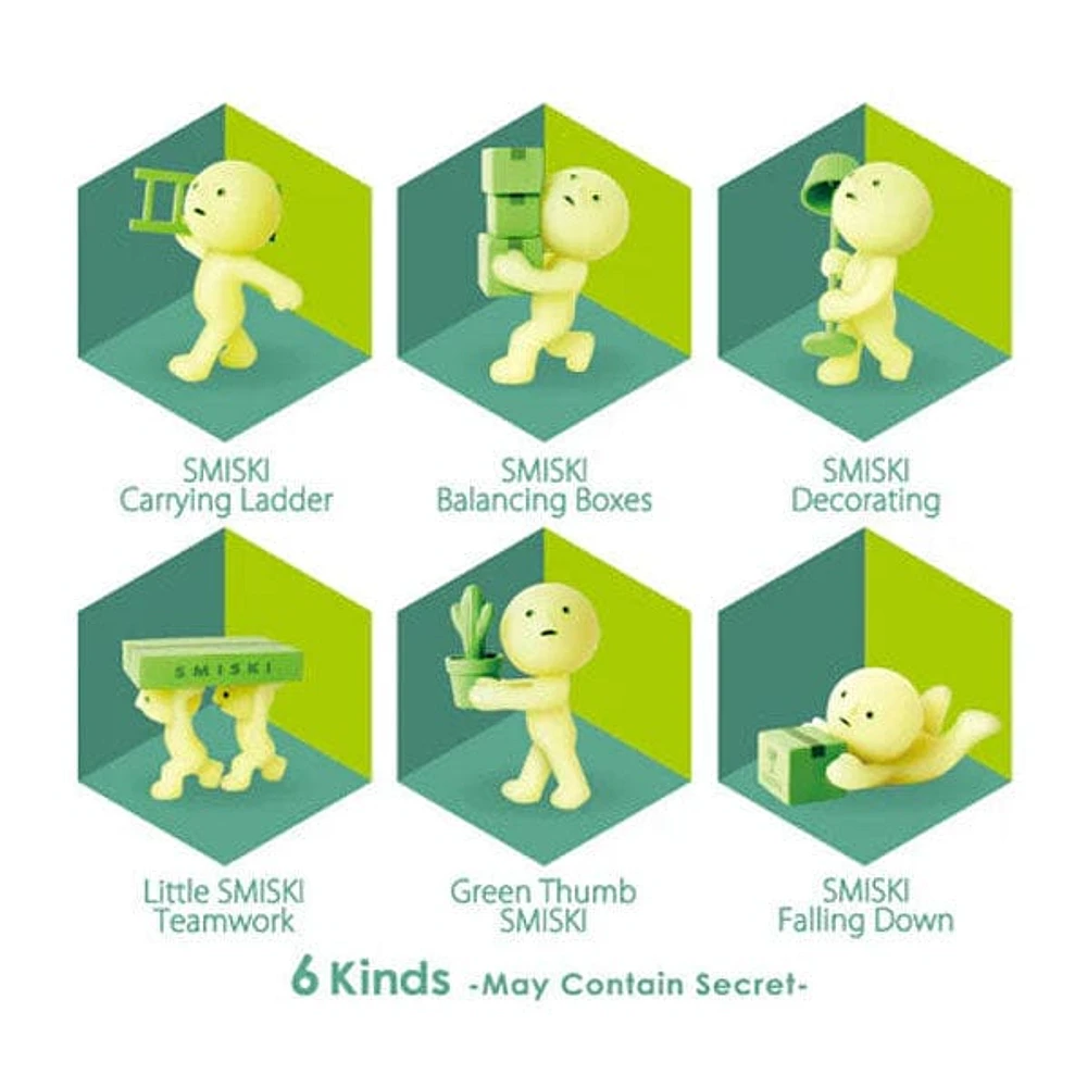 Smiski Moving Series Collectible Glow in the Dark Figurine Blind Box (1pc)
