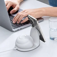 SnailBud Magnetic Phone Charger w/ Removable Snail Shell Light