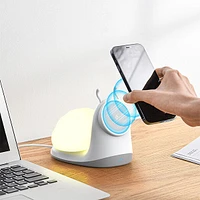 SnailBud Magnetic Phone Charger w/ Removable Snail Shell Light