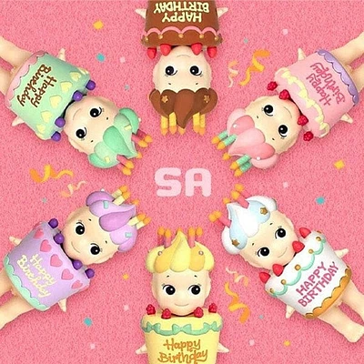 Sonny Angel Collectable Mini Cherub Figurines Happy Birthday Gift Series Blind Box (1pc)