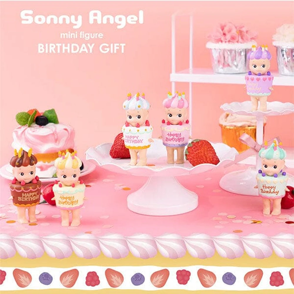 Sonny Angel Collectable Mini Cherub Figurines Happy Birthday Gift Series Blind Box (1pc)