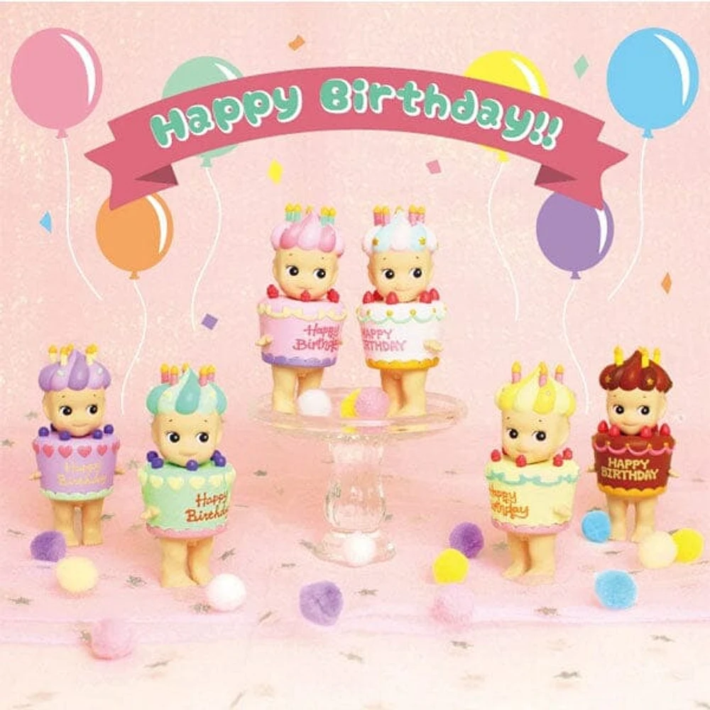 Sonny Angel Collectable Mini Cherub Figurines Happy Birthday Gift Series Blind Box (1pc)