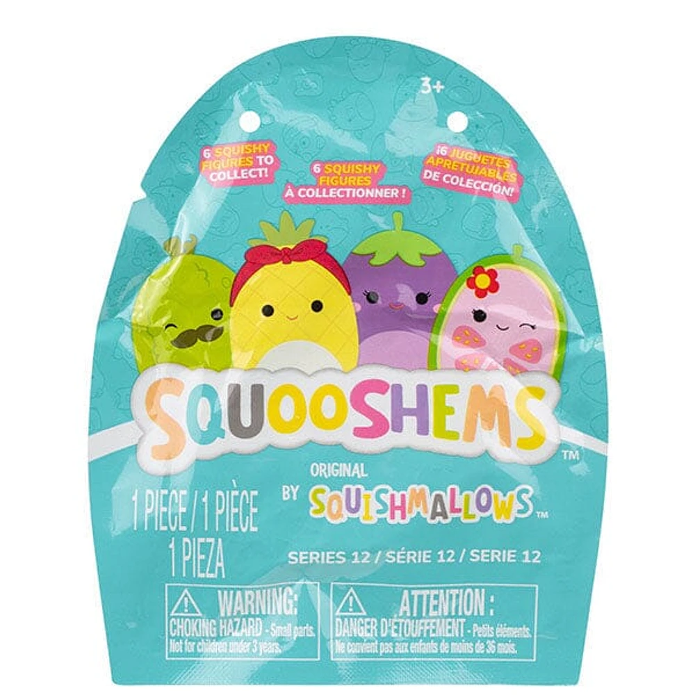Squishmallows Squooshems Series 12 Fruits & Veggies Blind Bag 2" Surprise Vinyl Fidget Squishy (1pc)