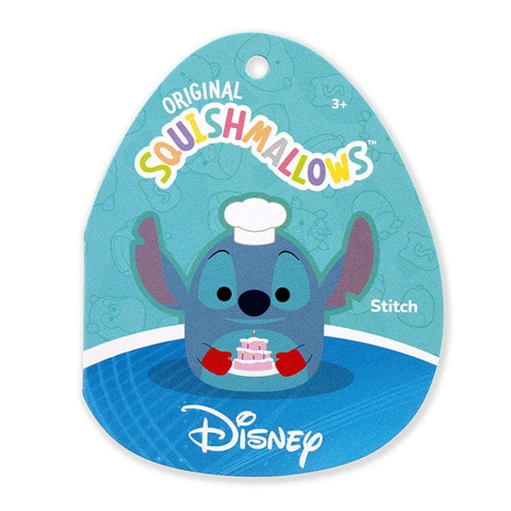 Squishmallows Super Soft Plush Toys 10" Disney's Chef Stitch Baking a Cake
