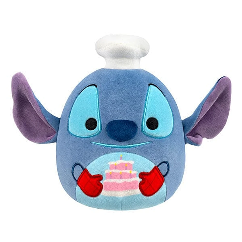 Squishmallows Super Soft Plush Toys 10" Disney's Chef Stitch Baking a Cake