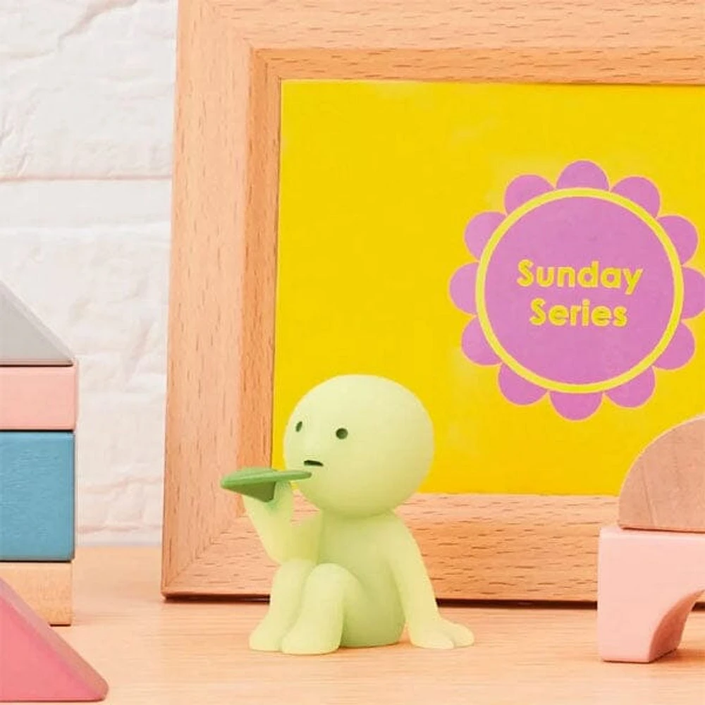 Smiski Sunday Series Collectible Glow in the Dark Figurine Blind Box (1pc)