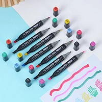 TouchHero Double-Sided Alcohol Based Markers (24 Pack) 1mm & 6mm Tips