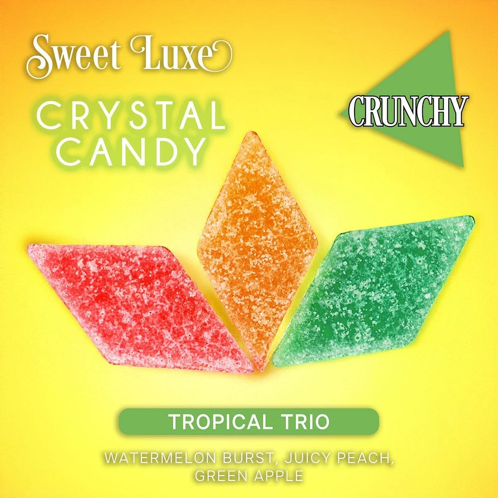 Sweet Luxe™ NEW Extra Crunchy Crystal Candy - Tropical Trio Flavor Mix