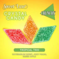 Sweet Luxe™ NEW Extra Crunchy Crystal Candy - Tropical Trio Flavor Mix
