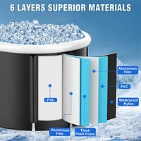 TubZero 2.5ft Tall Inflatable Ice Plunge Tub