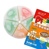 Wax Pizza Fruit Flavored Chewy Gushing Wax Candy (58g)