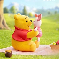 52TOYS Disney Winnie The Pooh Carefree Series Flocked Figurine Blind Box (1pc)