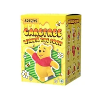 52TOYS Disney Winnie The Pooh Carefree Series Flocked Figurine Blind Box (1pc)