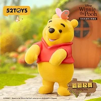52TOYS Disney Winnie The Pooh Carefree Series Flocked Figurine Blind Box (1pc)