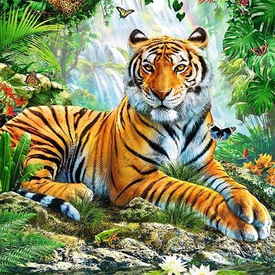 Studio Diamond Paintings | Full Gem Coverage: In The Jungle | 40cm x 40cm