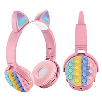SoundLogicXT Cat Ear LED Wireless Popping Fidget Headphones | Assorted Colors