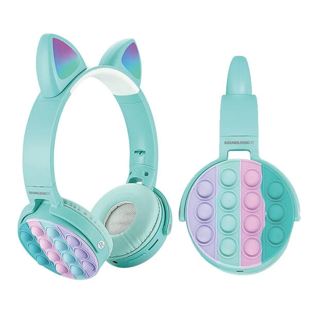 SoundLogicXT Cat Ear LED Wireless Popping Fidget Headphones | Assorted Colors