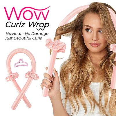 WOW Curlz Wrap | Heatless Satin Hair Curler | As Seen On Social!