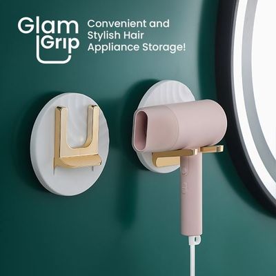 Organeza GlamGrip | Hair Dryer Holder & Hair Appliance Shelf