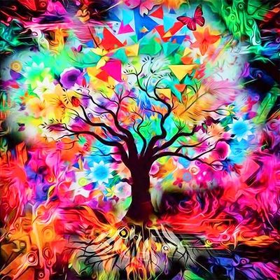 Studio Diamond Painting Vivid Collection | Magical Tree | 40cm x 40cm