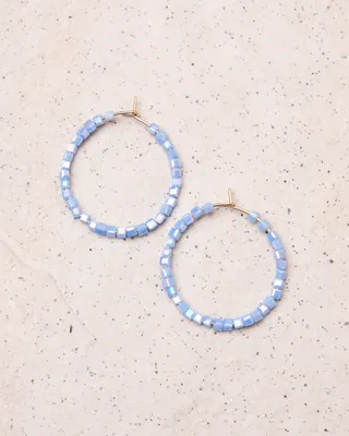 Beaded Mid Hoop