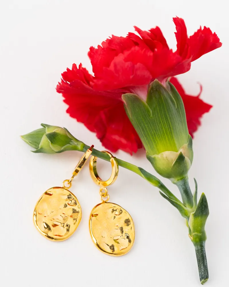 18K Plated Month Earrings