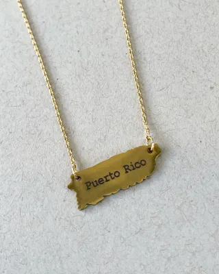 16K Plated Puerto Rico Necklace