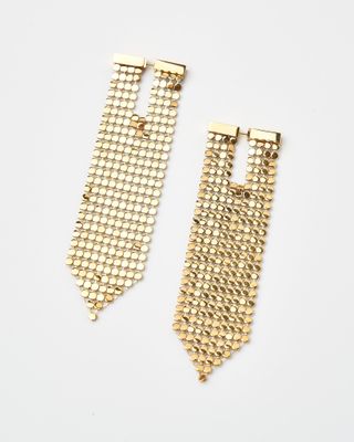 14K Gold Plated Gold Cable Earrings