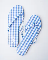 Gingham Flip Flop Sandal