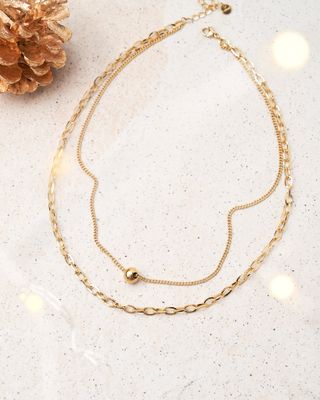 18K Plated Nutshell Necklace