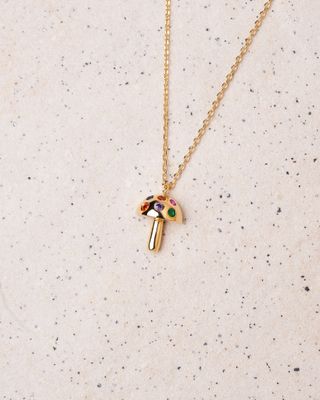 18K Plated Amanita Necklace