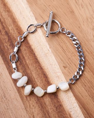 Pearls + Chain Bracelet
