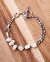 Pearls + Chain Bracelet