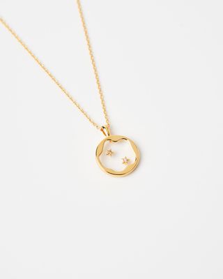 18K Gold Plated A Clear View Necklace