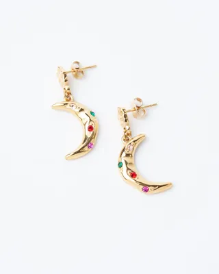 14K Plated Cosmos Earring