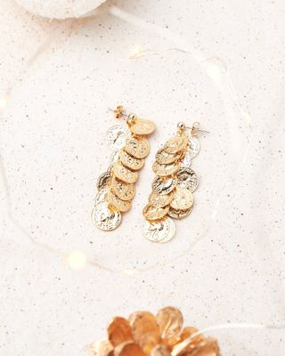 Coin Cluster Earring